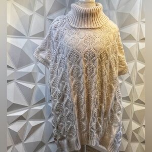 NEW!  Lauren Conrad Oversized Cable Knit Poncho Sweater